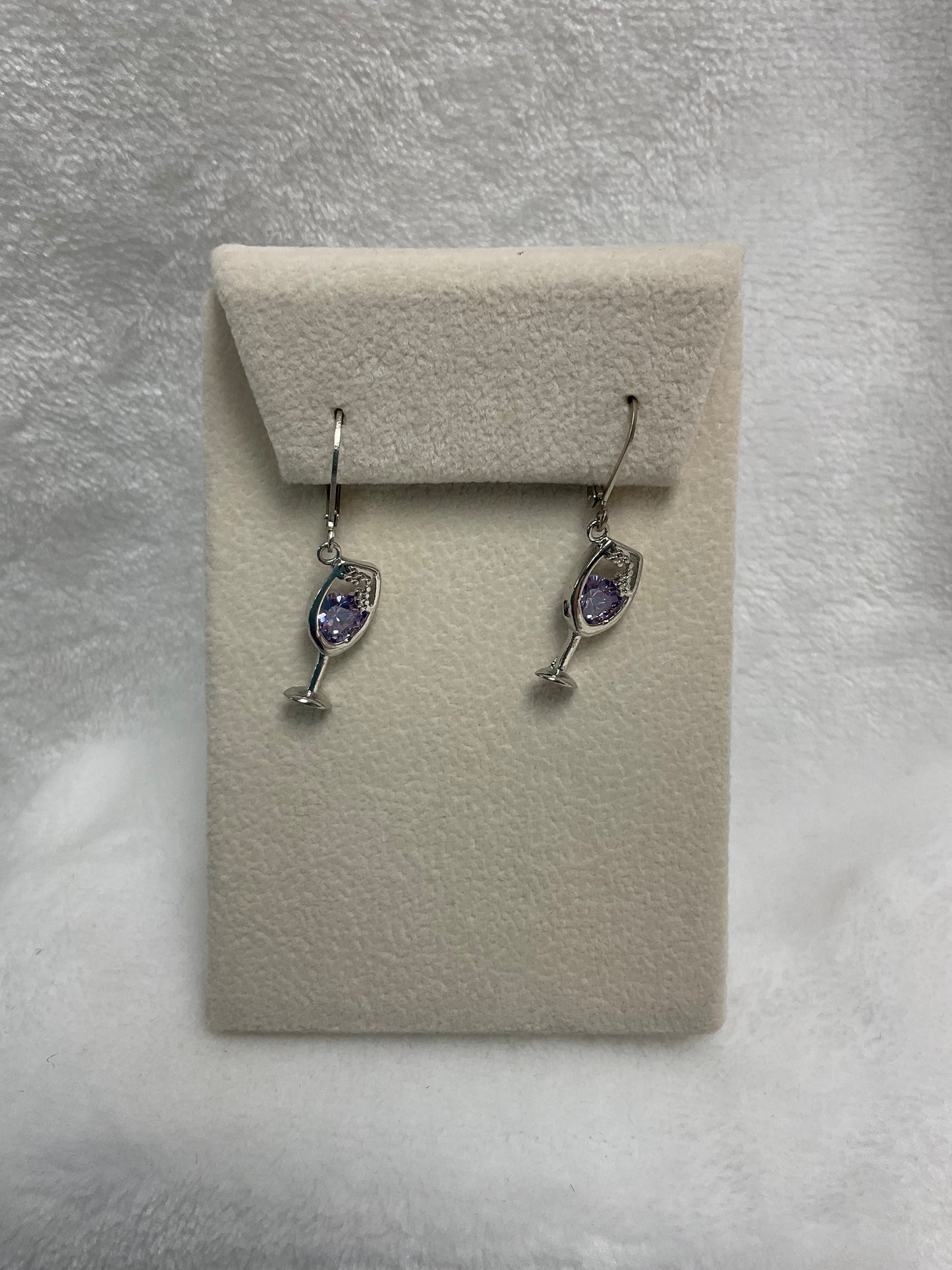 PE4639-Sparkling Wine Glass Earring