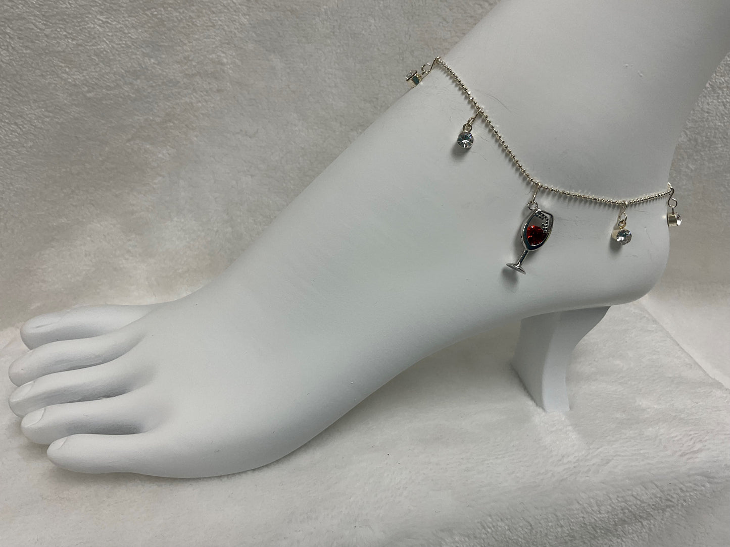 AN64-Sparkling Wine Adjustable Anklet