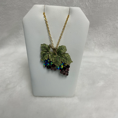 N3155 Double Grape Cluster Pin/Necklace