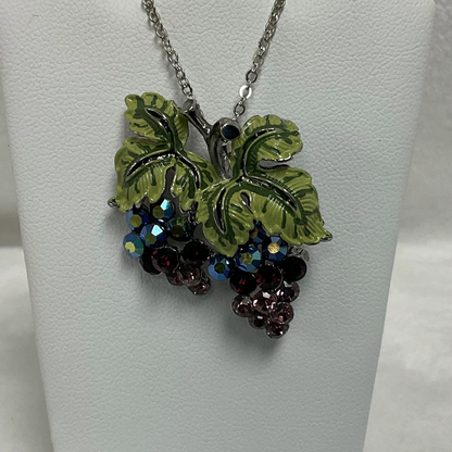 N3155 Double Grape Cluster Pin/Necklace